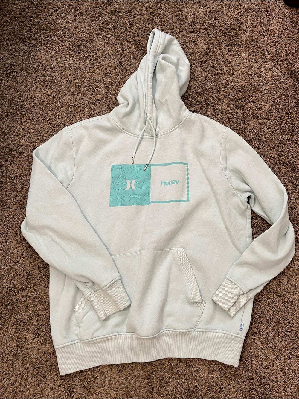 🧶 Hurley Light Mint Pullover Hoodie